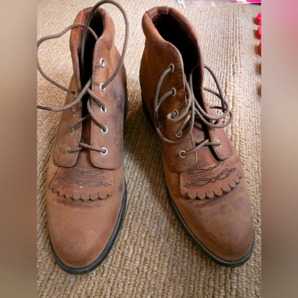 Vintage Ariat Leather Riding Boots, Size 7
